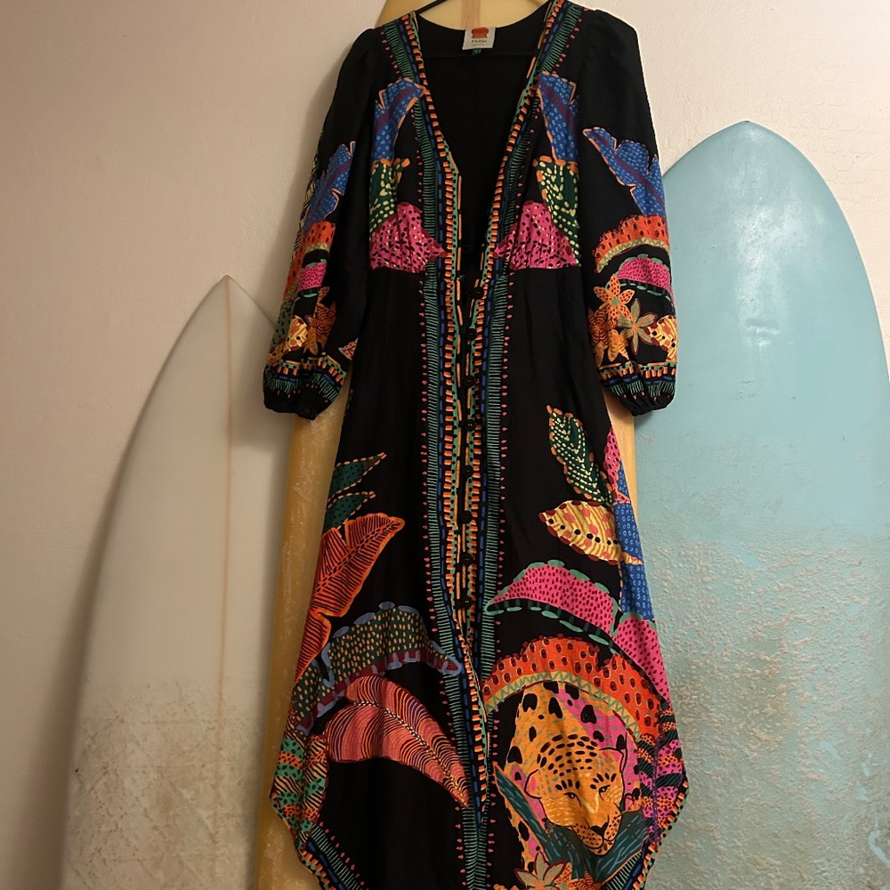 Colorful farm rio maxi dress